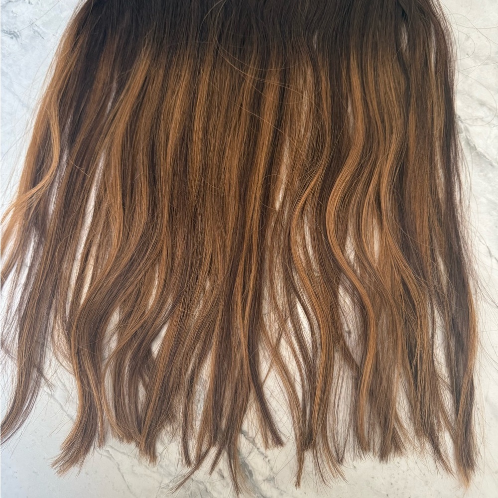 16 in Medium Brown Hair Extensions-3 wefts